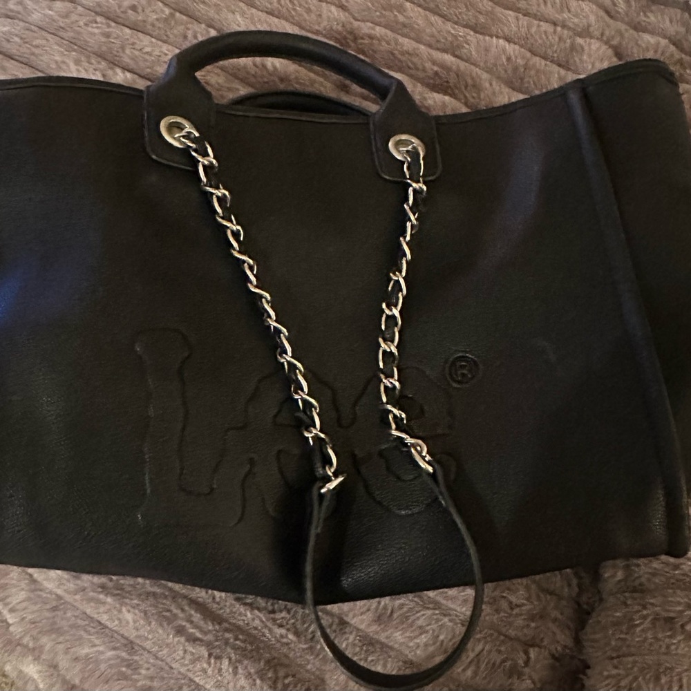 REDUCED !!! Large satchel with Chain straps and handles